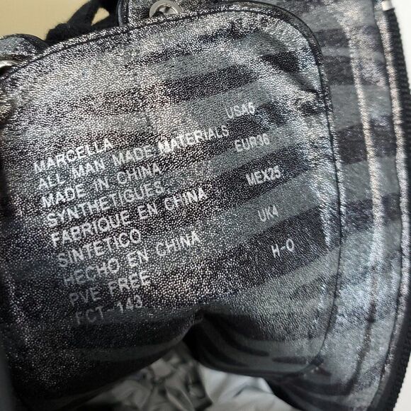 Women’s Michael Kors MARCELLA Black Lace Up Sequin Mid Calf Boots US 5 - Picture 13 of 13